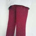 thumbnail image 5 of Gibobby Kids Girls Leggings Footless Cotton Skinny Thin Leggings Toddler Girls Solid Stretch Trousers Tights(10-11 Years,Wine), 5 of 6
