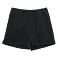 thumbnail image 4 of Amazhiyu Women's High Waist Elastic Sweatshorts Comfy Lounge Bottom with Pockets, 4 of 6