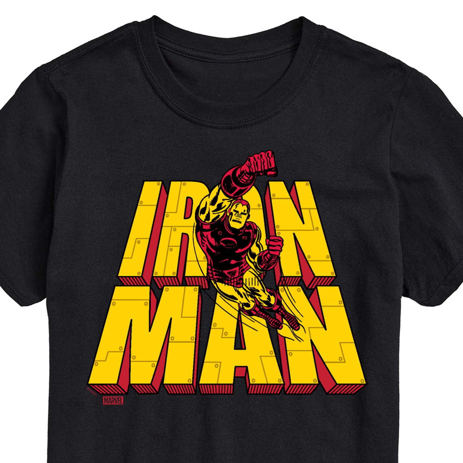 Marvel Iron Man - Stacked Name Oversized - Men's Short Sleeve Graphic T-Shirt
