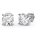 thumbnail image 2 of Femme Luxe Lily 2.50 carat lab grown diamond round stud earrings in 14K white gold., 2 of 5