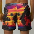 thumbnail image 4 of Virmaxy Tropical Floral Beach Shorts for Men Breathable Hawaiian Print Swimwear with Elastic Waist Drawstring Summer Shorts for Island Getaways Multicolor-46 XXXL, 4 of 6