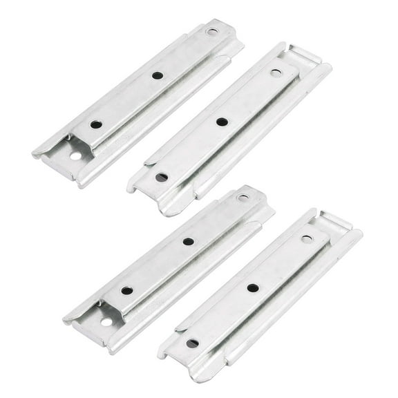 Unique Bargains 4Pcs One Section Slide Sliding Connector Jointer Fixing Bracket
