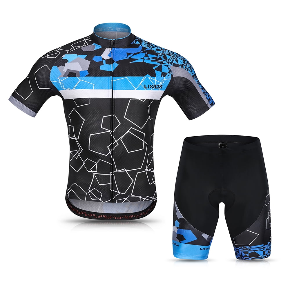X-Labor Womens Cycling Jersey Set Quick Drying Short Sleeve Cycling Shorts with Seat Padding Cycling Clothing 