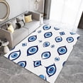 thumbnail image 4 of Area Rug 8x10 ft Blue Eyes Living Room Non-Slip Rug, 3D Print Floor Carpet, Soft Large Area Rugs for Bedroom Dining Room Kitchen, Washable Low-Pile Rug, 4 of 7