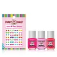 thumbnail image 2 of Piggy Paint Kisses & Wishes Gift Set, 3 Kids Nail Polishes & Stick-on Earrings, 2 of 8