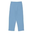 thumbnail image 6 of DeHolifer Girls Pants Cotton Linen Elastic Waisted Solid Color Straight Leg Summer Lightweight Loose Comfy Pants,8 Years, 6 of 7