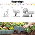 thumbnail image 4 of Plastic Garden Fencing, 10-Pack, Modular Landscape Border, Easy Snap-On Installation, Outdoor Flower Bed Edging, 4 of 6