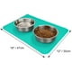 thumbnail image 4 of Cojín para comedero para perros y gatos, comedero para perros de silicona antideslizante para perros y gatos, resistente al agua, 48 x 30 cm Xemadio MZQ-0366-5, 4 of 7