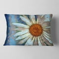 thumbnail image 2 of Designart Hand drawn White Chamomile Flower - Flower Throw Pillow - 12x20, 2 of 5
