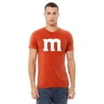 thumbnail image 2 of M Letter Funny Halloween Team Costume Men's T-shirt, 2XL, Orange, 2 of 5