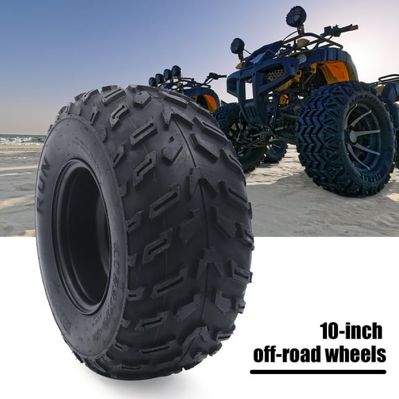 22 X 10-10 Tire, 10" All-terrain Tire with Rim Wheel for Go Kart