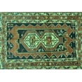 thumbnail image 1 of Ahgly Company Machine Washable Indoor Rectangle Southwestern Turquoise Blue Country Area Rugs, 5' x 7', 1 of 4
