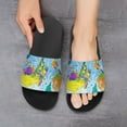 thumbnail image 6 of GZHJMY Stylish Slides for Women Men, Cartoon World Map Soft Flexible Slip-on Sandals Slippers, 6 of 7