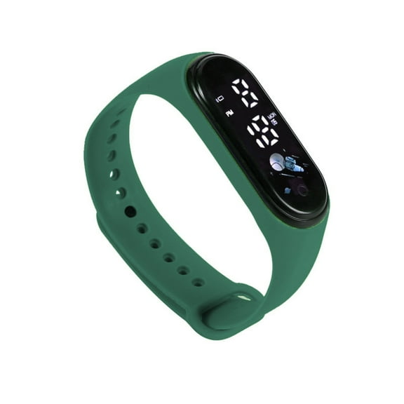 Digital Display Fitness Smart Bracelet with Adjustable Silicone Band and Touchscreen for Activity Tracking and Notifications
