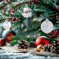 thumbnail image 1 of Conjunto de 30 adornos navideños para fiestas, año Nuevo, cumpleaños o cualquier otra ocasión. Decoraciones navideñas, recuerdos de fiesta. Plata, 1 of 8