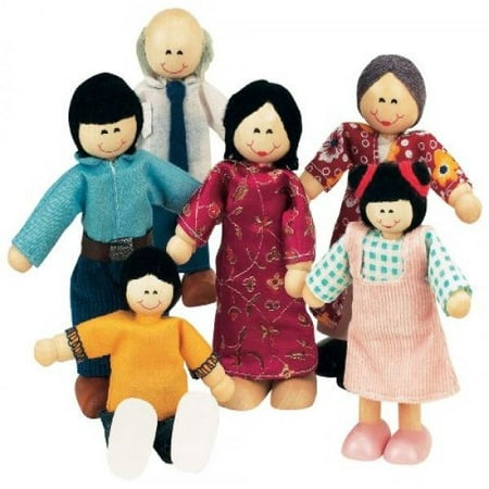 Small World Toys Ryan's Room Wood Doll House -Family Affair Asian-American Doll