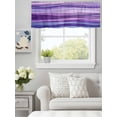 thumbnail image 6 of Curtain Valance for Windows, Abstract Minimalist Stripe Art Kitchen Valances Rod Pocket Short Curtains, Purple Water Ripple Texture Window Valance for Bedroom Bathroom Living room 42x12in, 6 of 9
