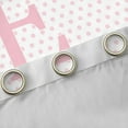 thumbnail image 4 of Feelyou Initial E Letter Black Out Curtains, Pink Bowknot Curtains Pack of 2 (42x63 Each), 4 of 6