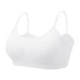 thumbnail image 5 of Coobie Seamless Bras for Women No Underwire Scoopneck Cami Bra 9012,White,Full Size, 5 of 7