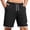 Black, variant on Maean Mens Summer Shorts Drawstring Elastic Waist Pants with Pockets Casual Loose workout Short Pant for Men