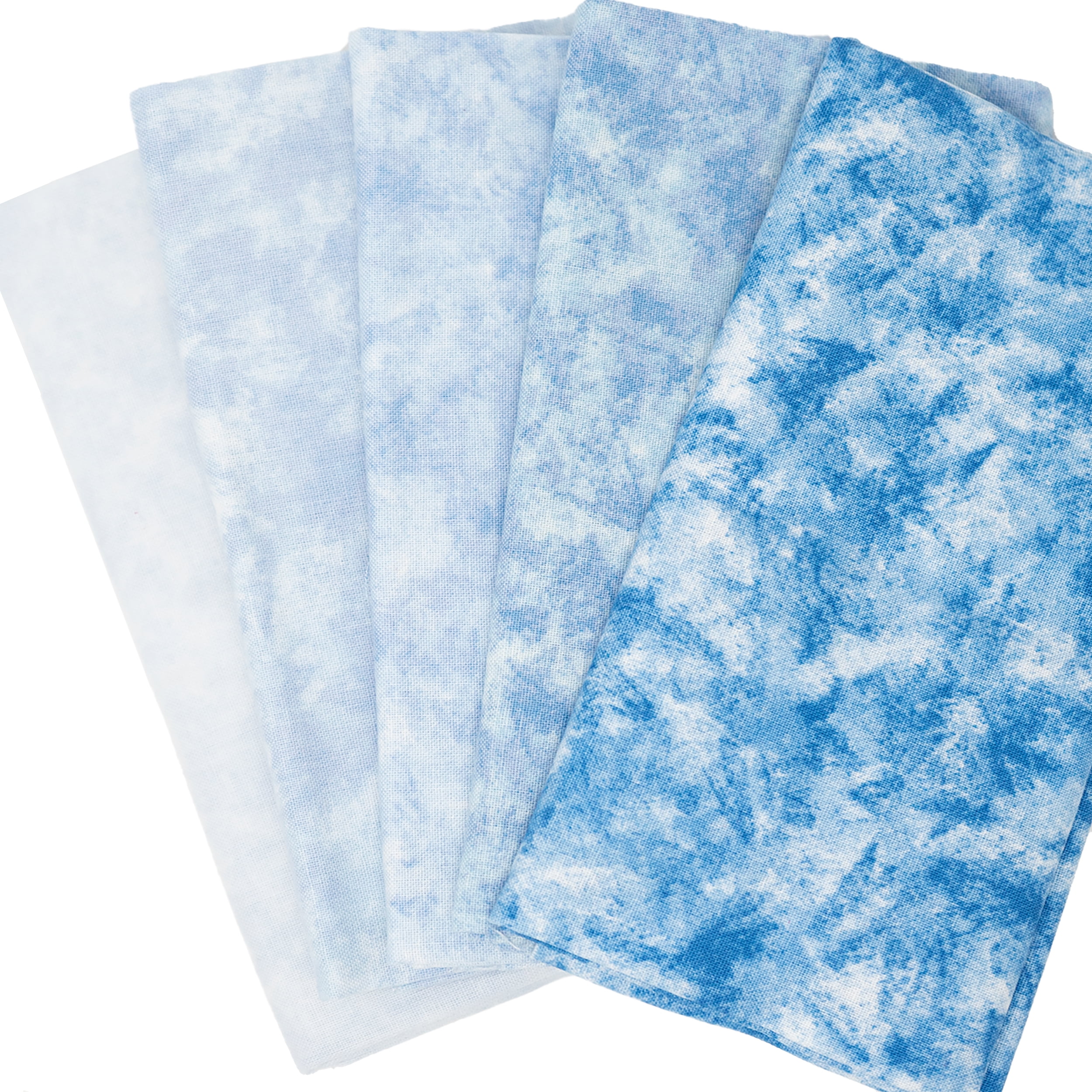 Singer, 100% Cotton, Blue Tonal Blndr 5Pc Bundle