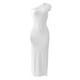 thumbnail image 2 of SAYOO Vestidos Largos para Mujer, Adulto Color Sólido Sin Mangas Un Hombro Plisado Abertura Lateral Slim Fit Vestido Femenino SAYOO  Moda, 2 of 5