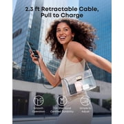 Anker Nano Power Bank, 10,000mAh Portable Charger with 2.3 ft InstaCord Retractable Cable, 45W Max Compact Battery Pack, Smart Display