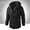Black Coats for Men, variant on Men's Removable Hood Jacket Long Sleeves Solid Color Casual Coats Winter Trendy Zip Up Outdoor Workwear Jacket with Pockets Brown M
