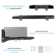 thumbnail image 3 of VIVO Steel Universal Soundbar Speaker Dual Adjustable Wall Mount Brackets, 3 of 8