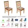 thumbnail image 5 of Pioneer Flower Seat Covers for Dining Room Chairs Set Of 4,Stretch Printed Washable Chair Seat Cover with Elastic Ties and Button,Removable Waterproof Couch Cushion Covers, 5 of 6