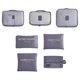 thumbnail image 1 of Set de Cubos de Embalaje de Viaje de 7 piezas - Bolsas organizadoras de compresión para maletas, negras, 1 of 1