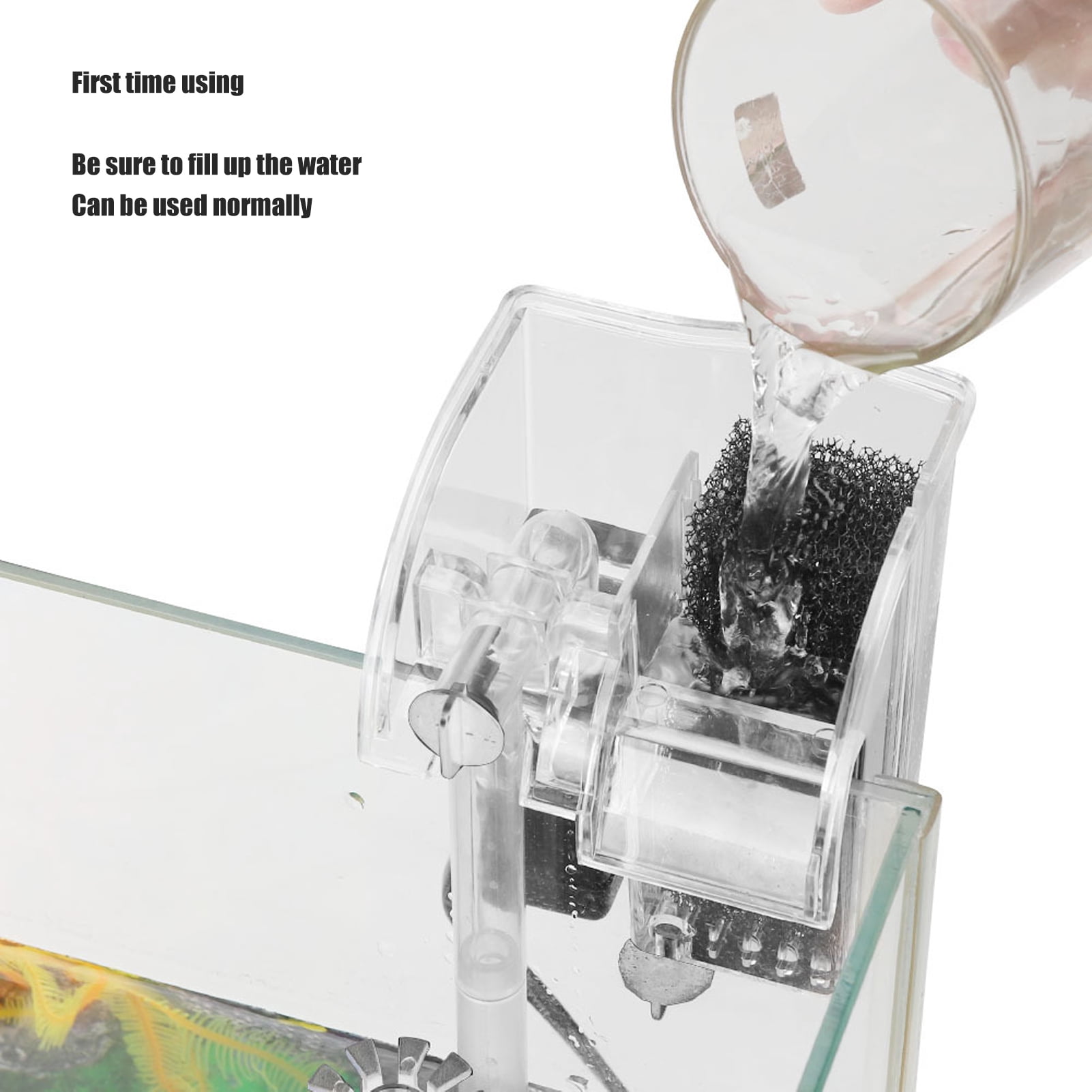 Aquarium Hang On Filter Professional Quiet Waterfall External Small Fish Tank Hanging Filter for Turtle Tank Fish Tank