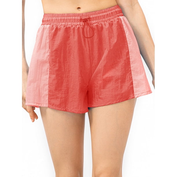 TFixol Pantalones cortos para correr para mujer, pantalones cortos deportivos 2 en 1 para entrenamiento físico, ciclismo