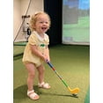 thumbnail image 5 of BemeyourBBs Newborn Baby Girls Golf Outfit Striped Bubble Rompers Cute Golf Embroidered Striped Doll Collar Short Sleeve Infant Bodysuits Playsuit Jumpsuits Summer Clothes, 5 of 9