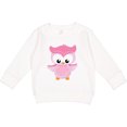 thumbnail image 2 of Inktastic Cute Pink Spring Owl Toddler Sweatshirt, 2 of 4
