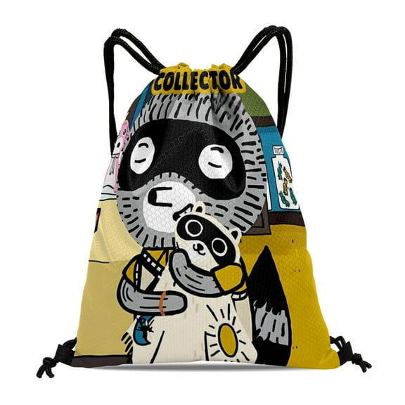 Carl the Collector-theme Drawstring Backpack Sports Gym Bag Water Resistant String Bag Cinch Bag，12‘’X16‘’（30X40cm）