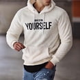thumbnail image 5 of comerut Hoodie Letters Embroidery Warm Pullover Men Long Sleeve Pockets Hooded Sweatshirt for Spring/Autumn, 5 of 8