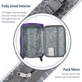 thumbnail image 6 of Luggage 3 Piece Sets, Softside Luggage Expandable Suitcase with 4 Spinner Wheels, Lightweight Luggage Travel Set with TSA Lock, Upright Spinner Softshell Suitcase, 22in/26in/30in, Purple, 6 of 7