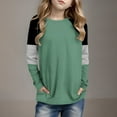 thumbnail image 2 of hotojiny Little Girls Boys Long Sleeve Shirts Kids Clothes Casual Crewneck Thermal Base Layer Tops Lightweight Fashion Tees 4-14 Years, 2 of 6