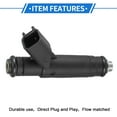 thumbnail image 4 of 6 Pcs Inyector de combustible No.YF1Z9F593AD Boquilla de inyección de combustible para Ford Ranger 2001-2003 3.0L, Negro, 4 of 7