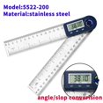 thumbnail image 2 of 200mm Electronic Protractor Stainless Steel Digital Angle Ruler Inclinometer Angle Finder Digital Angle Gauge ,Long Lasting, 2 of 5