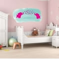 thumbnail image 2 of Children Adorable Animal Wall Decal Decoration Little Hearts Cute Little Elephants Silhouette Music Notes Lasts Years and Easily Removable - Size: 30 In(W) x 18 In(H), 2 of 5