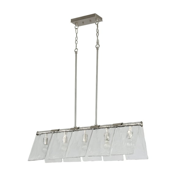 Golden Lighting Serenity 5-light Island Light in Pewter
