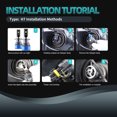 thumbnail image 3 of Yeacher 2Pcs IP68 Waterproof Car LED Headlight Bulbs LED Driving Lamp All-in-one Conversion Kit 50W, 3 of 8