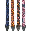 Perri's 2" Nylon Strap with Fabric Designs and Leather Ends USA Flag