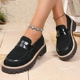 thumbnail image 2 of Womens Summer Shoes Color-Block Slip-On Cushioned Loafers with Elevated Sole, 2 of 7