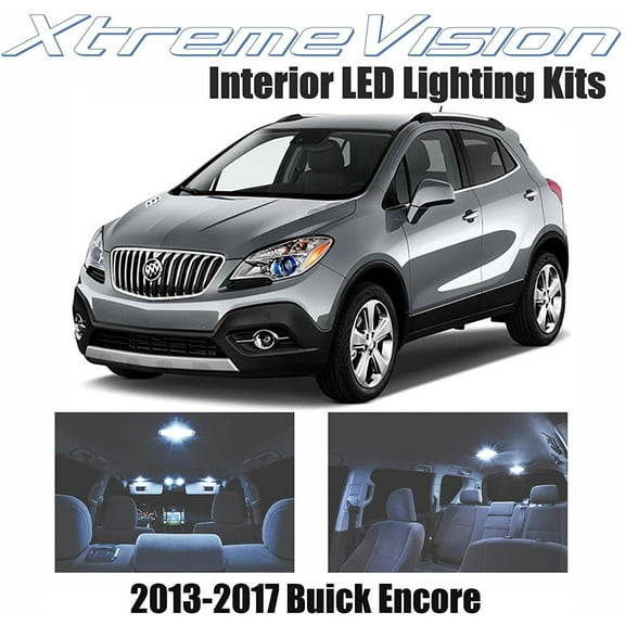 Xtremevision Interior LED for Buick Enclave 2013-2017 4 Pieces Cool White Interior LED Kit   Installation Tool