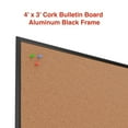 thumbnail image 2 of Staples Cork Bulletin Board Black Frame 4' x 3' (ST62834), 2 of 5
