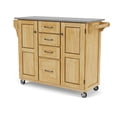 thumbnail image 4 of Homestyles Create-a-Cart Chariot de Cuisine à Rouler en Bois en Brun, 4 of 22