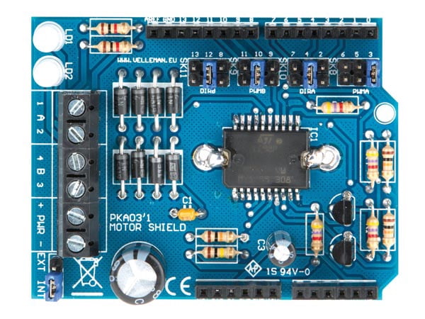 MOTOR & POWER SHIELD FOR ARDUINO